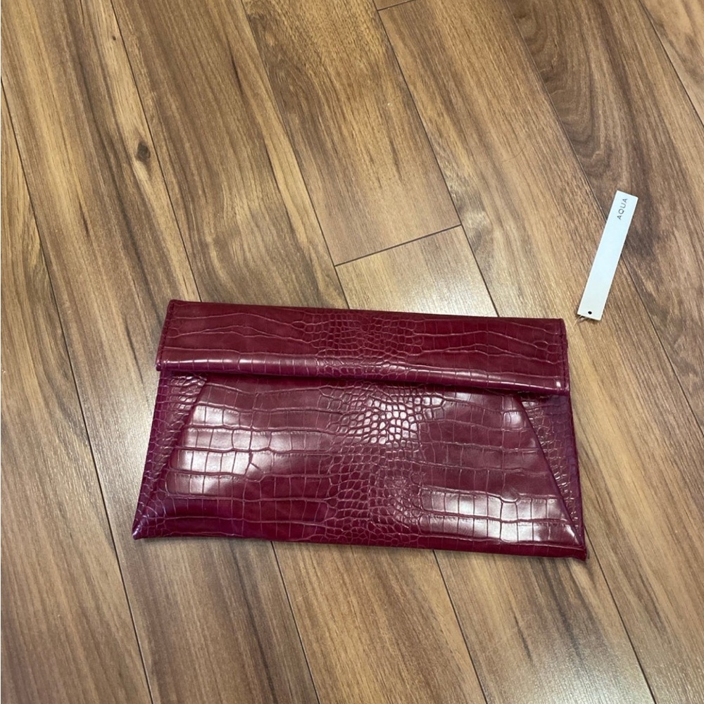 NWT Aqua for Bloomingdale’s clutch bag.